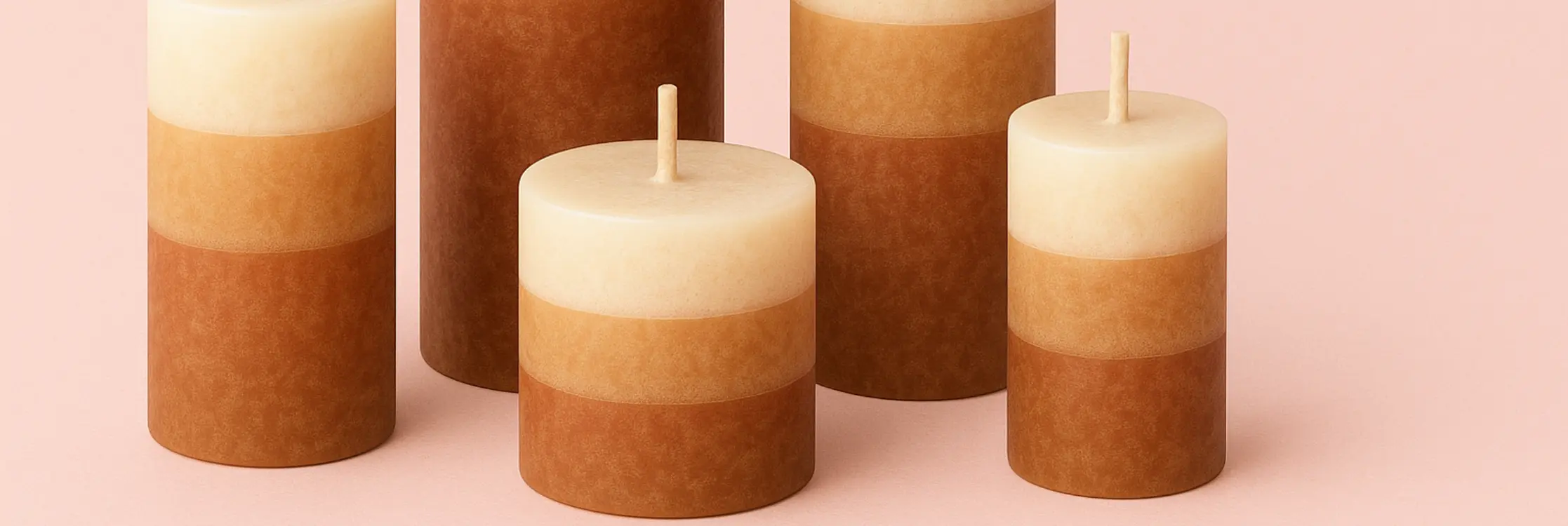 Bougie parfumée en couches